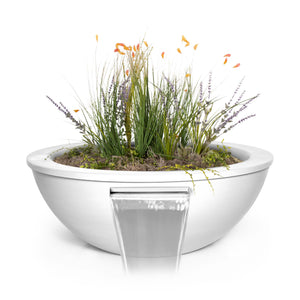 The Outdoor Plus Sedona Powdercoated Steel Planter & Water Bowl