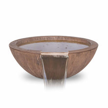 Load image into Gallery viewer, The Outdoor Plus Sedona Wood Grain Concrete Water Bowl + Free Cover