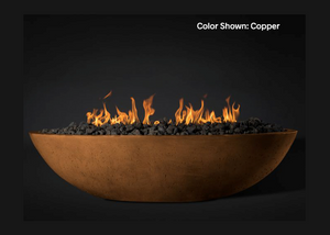 Fire Bowl Oasis: Oval 60" with Electronic Ignition - Free Cover ✓ [Slick Rock Concrete]