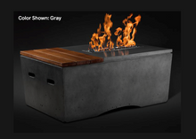 Load image into Gallery viewer, Slick Rock Concrete Oasis 48&quot; Rectangular Fire Table with Electronic Ignition