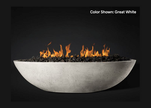 Slick Rock Concrete Oasis 60" Oval Fire Bowl with Match Ignition