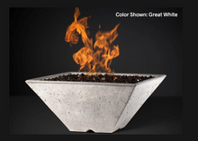 Load image into Gallery viewer, Slick Rock Concrete Ridgeline Square Fire Bowl with Match Ignition