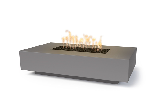 The Outdoor Plus Cabo Linear Concrete Fire Pit + Free Cover | Outdoor Heat Direct