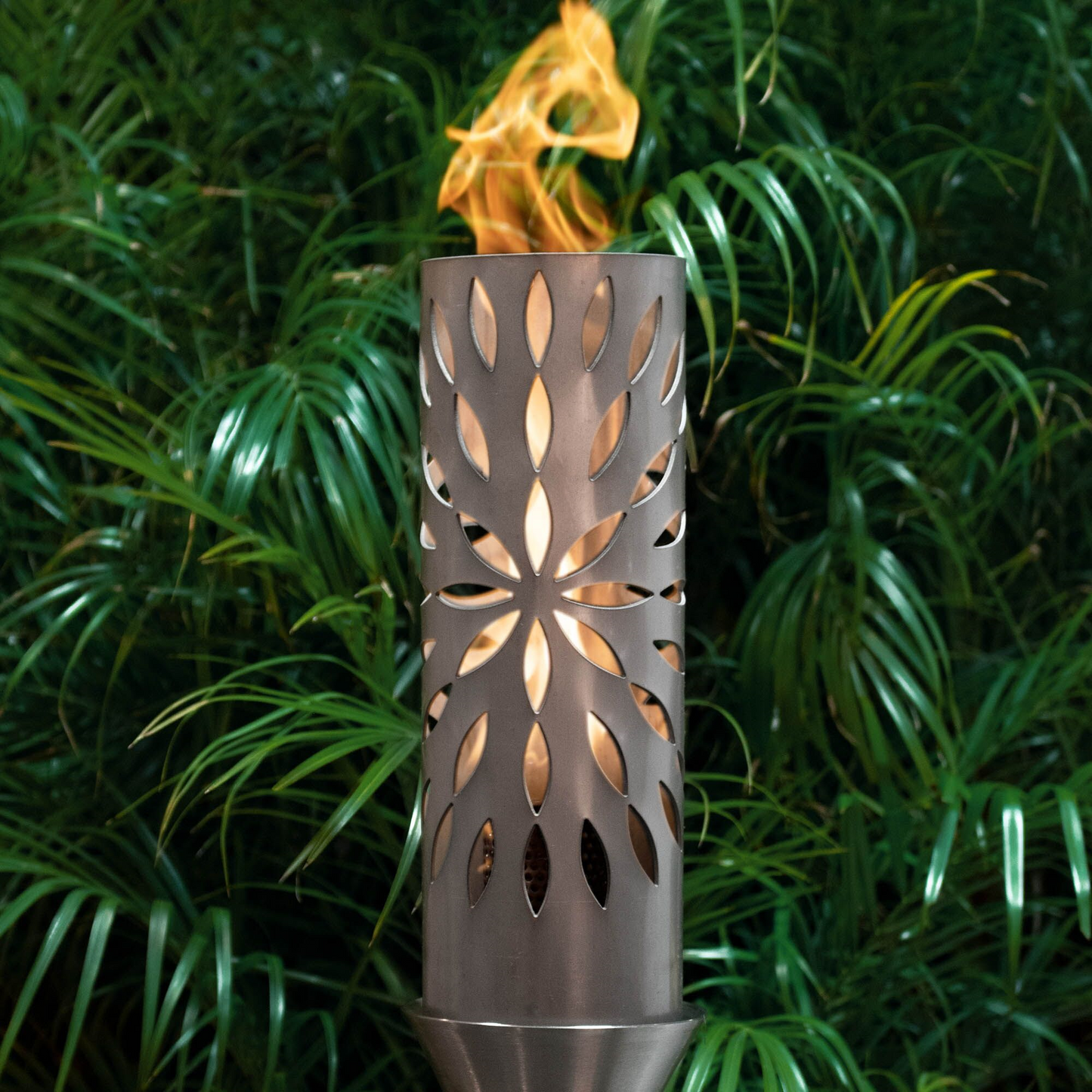 The Outdoor Plus Sunshine Fire Torch / Stainless Steel + Free Cover | Outdoor Heat Direct