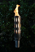 Load image into Gallery viewer, The Outdoor Plus Ellipse Fire Torch / Stainless Steel + Free Cover - The Fire Pit Collection