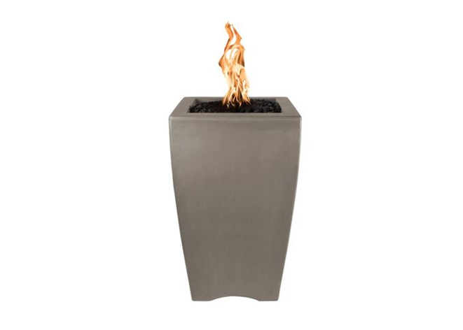 The Outdoor Plus Baston Concrete Fire Pillar + Free Cover | Outdoor Heat Direct