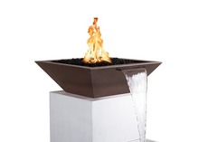 Load image into Gallery viewer, The Outdoor Plus Maya Copper Fire &amp; Water Bowl + Free Cover - The Fire Pit Collection