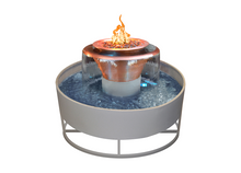 Load image into Gallery viewer, The Outdoor Plus Olympian Round 360° Copper Fire &amp; Water Bowl + Free Cover - The Fire Pit Collection
