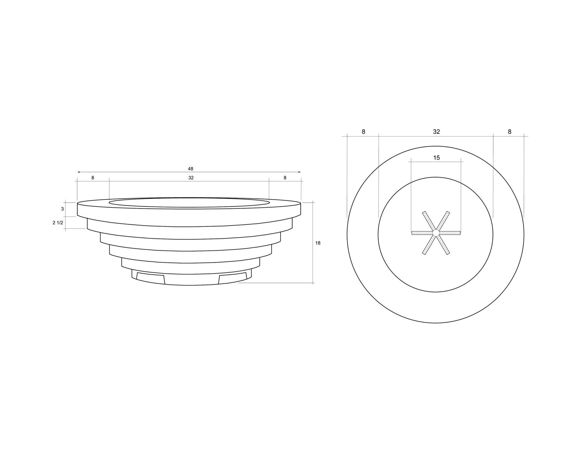 Prism Hardscapes Triton Fire Bowl 48"  - Free Cover β | Outdoor Heat Direct
