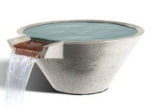 Load image into Gallery viewer, Slick Rock Concrete Cascade Conical Water Bowl