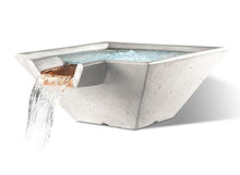 Load image into Gallery viewer, Cascade Square Water Bowl - Free Cover ✓ [Slick Rock Concrete]