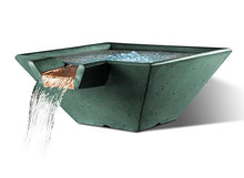 Load image into Gallery viewer, Slick Rock Concrete Cascade Square Water Bowl