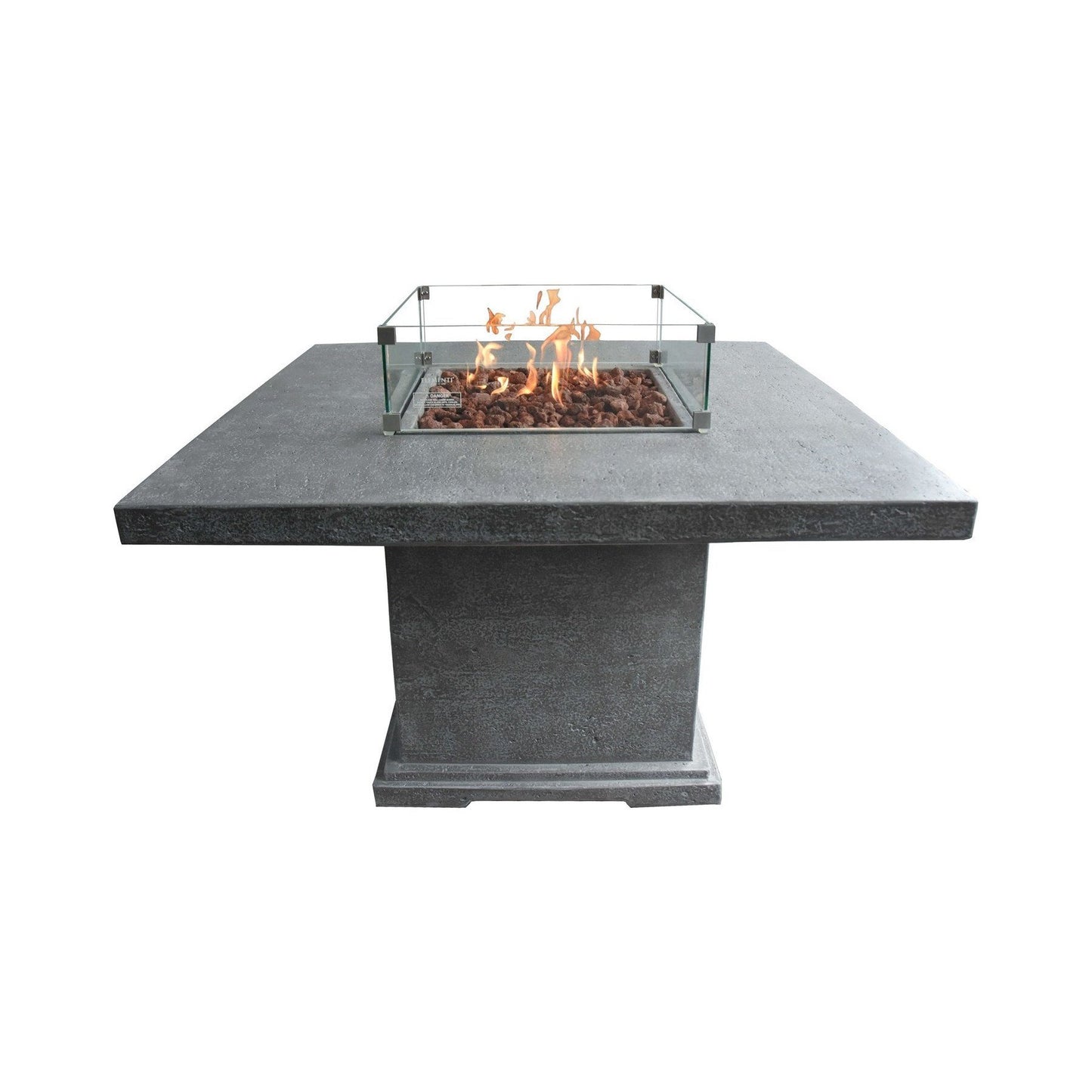 Elementi Birmingham Fire/ Dining Table - Propane | Outdoor Heat Direct