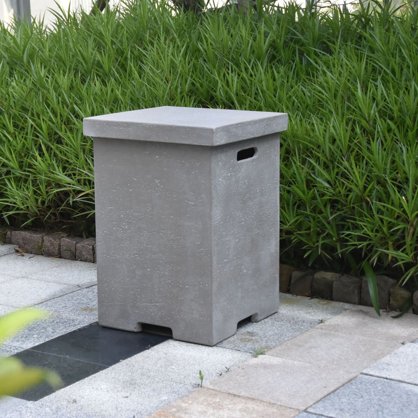 Elementi Tank Cover -24.4''H Square | Outdoor Heat Direct