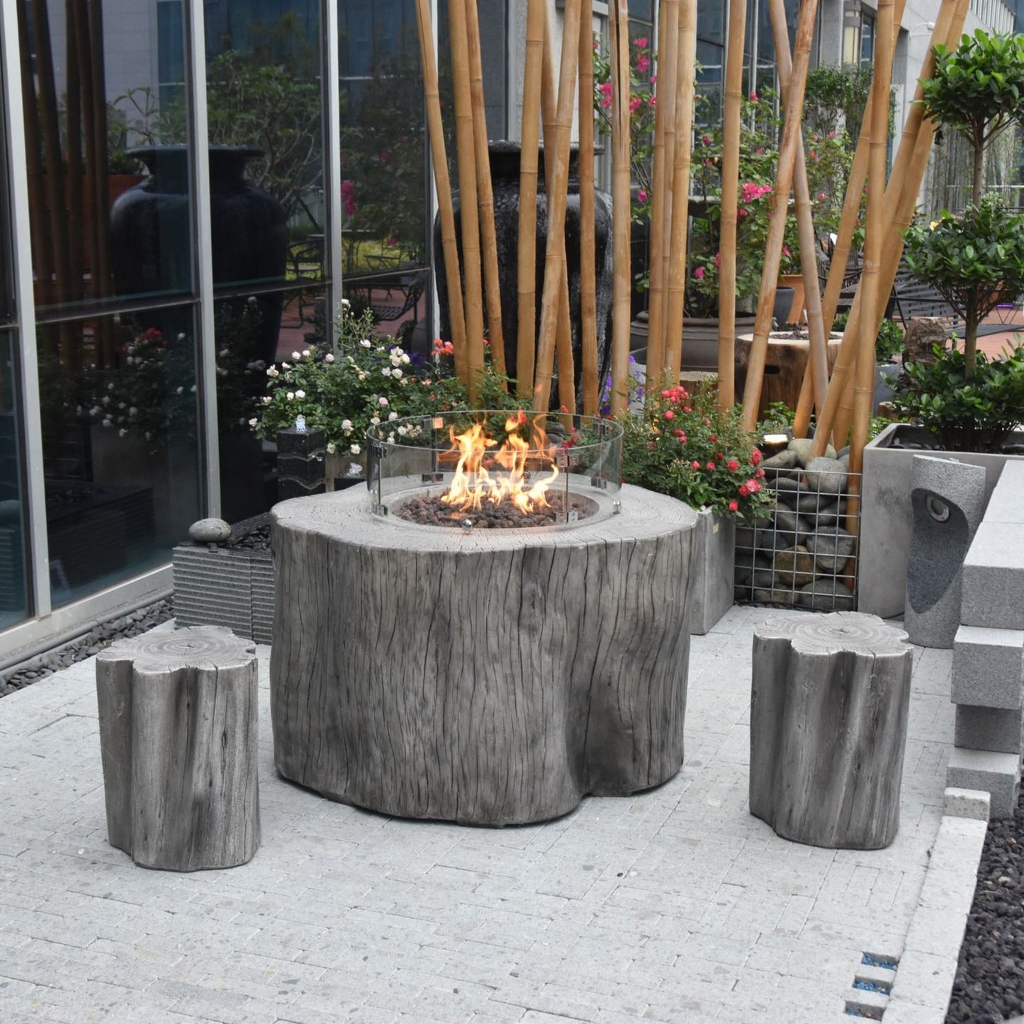 Elementi Warren Fire Table - Propane | Outdoor Heat Direct