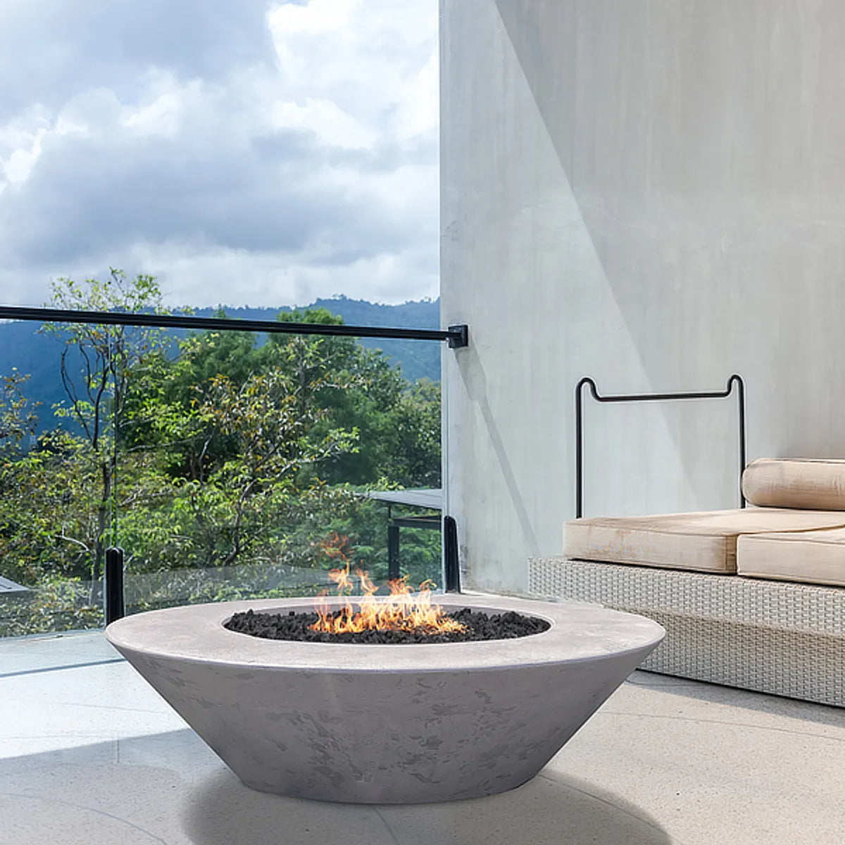 Prism Hardscapes Fire Table Embarcadero 60" - Free Cover β | Outdoor Heat Direct