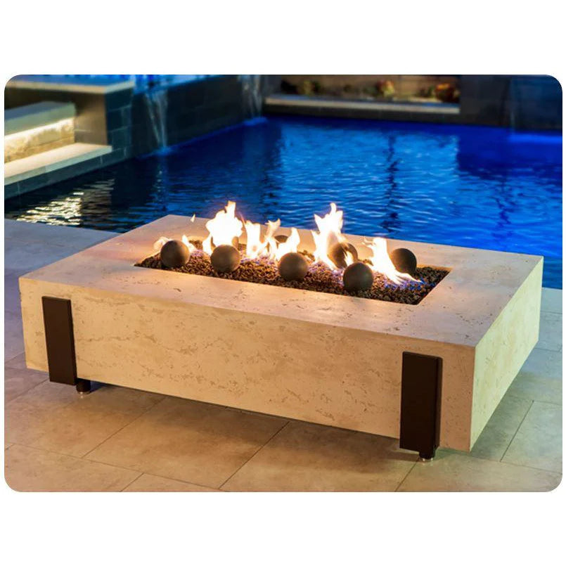 Iron Saddle Firetable + Free Cover - American Fyre Designs | Outdoor Heat Direct