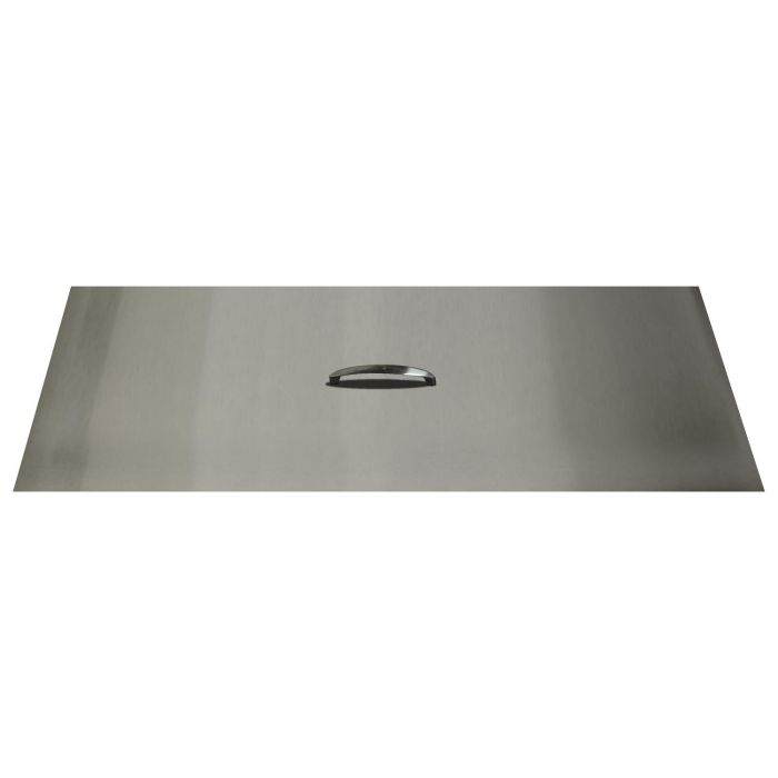 The Outdoor Plus 64" x 10" Stainless Steel Rectangular Fire Pit Lid | Outdoor Heat Direct