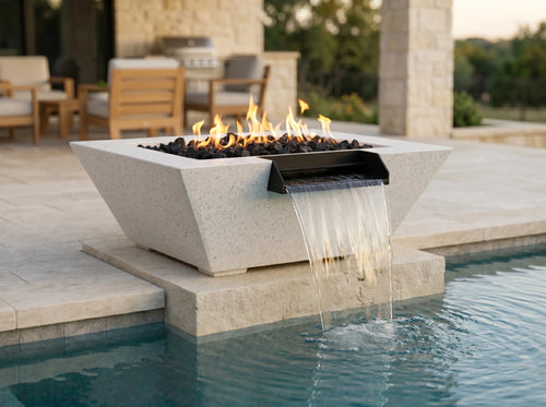 Prism Hardscapes Lombard Pedestal 24" Fire & Water Bowl