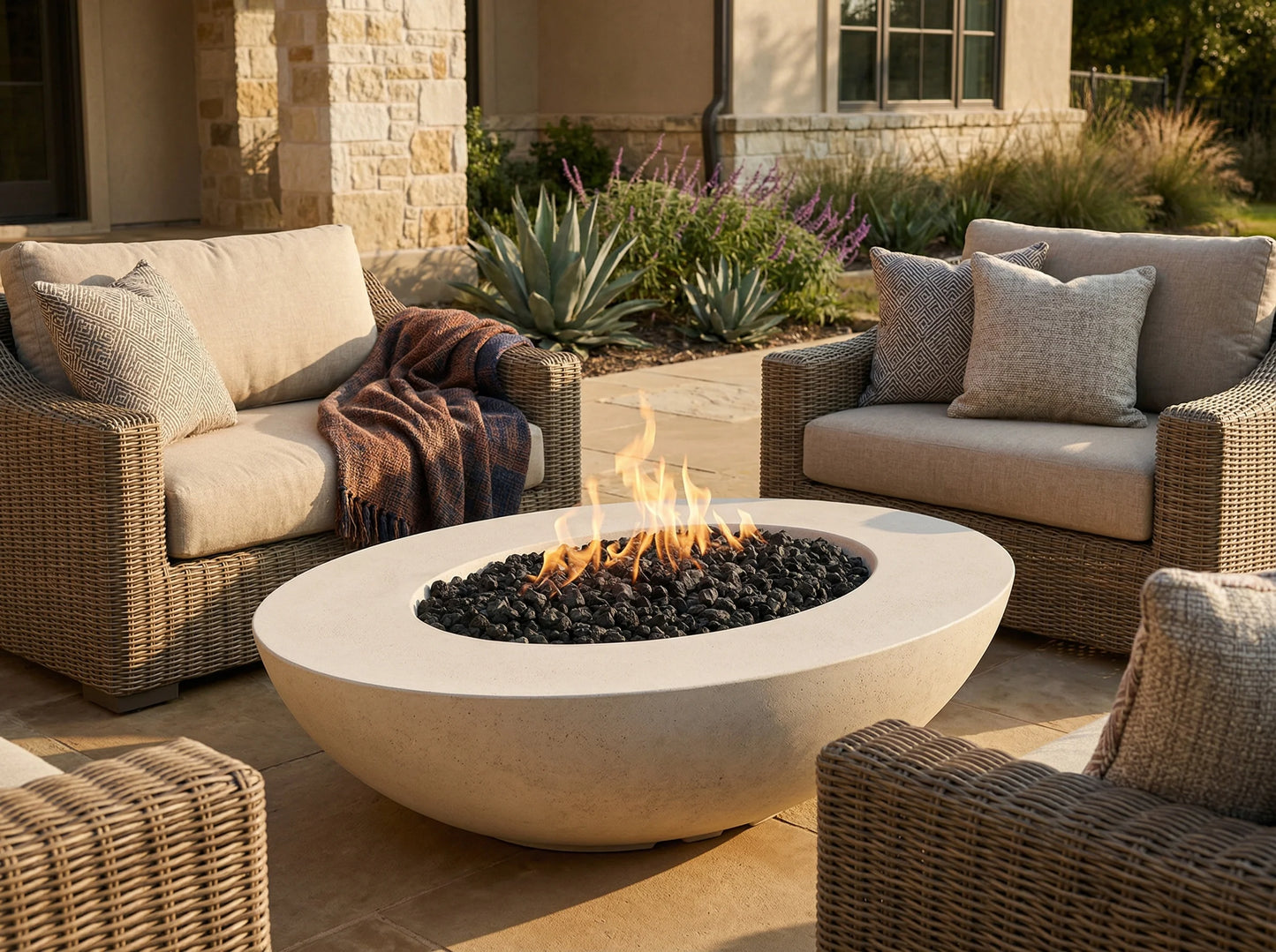 Prism Hardscapes Ovale 60 Fire Bowl | Outdoor Heat Direct