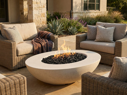 Prism Hardscapes Ovale 60 Fire Bowl | Outdoor Heat Direct