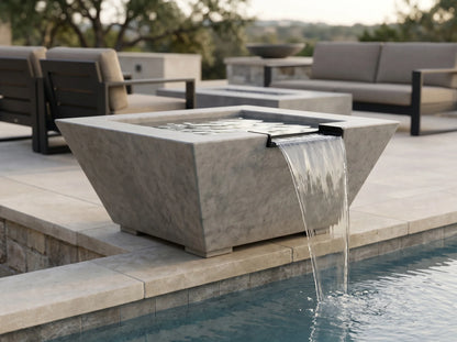 Prism Hardscapes Lombard Pedestal 24" Water Bowl | Outdoor Heat Direct