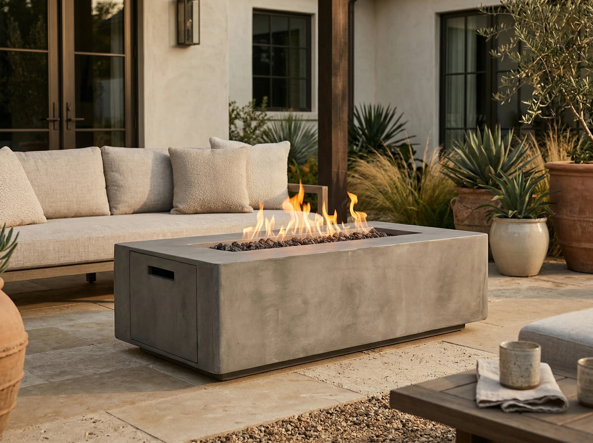 Prism Hardscapes Porto 60 Fire Table | Outdoor Heat Direct