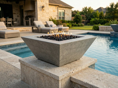 Prism Hardscapes Lombard Pedestal 24" Fire Bowl | Outdoor Heat Direct
