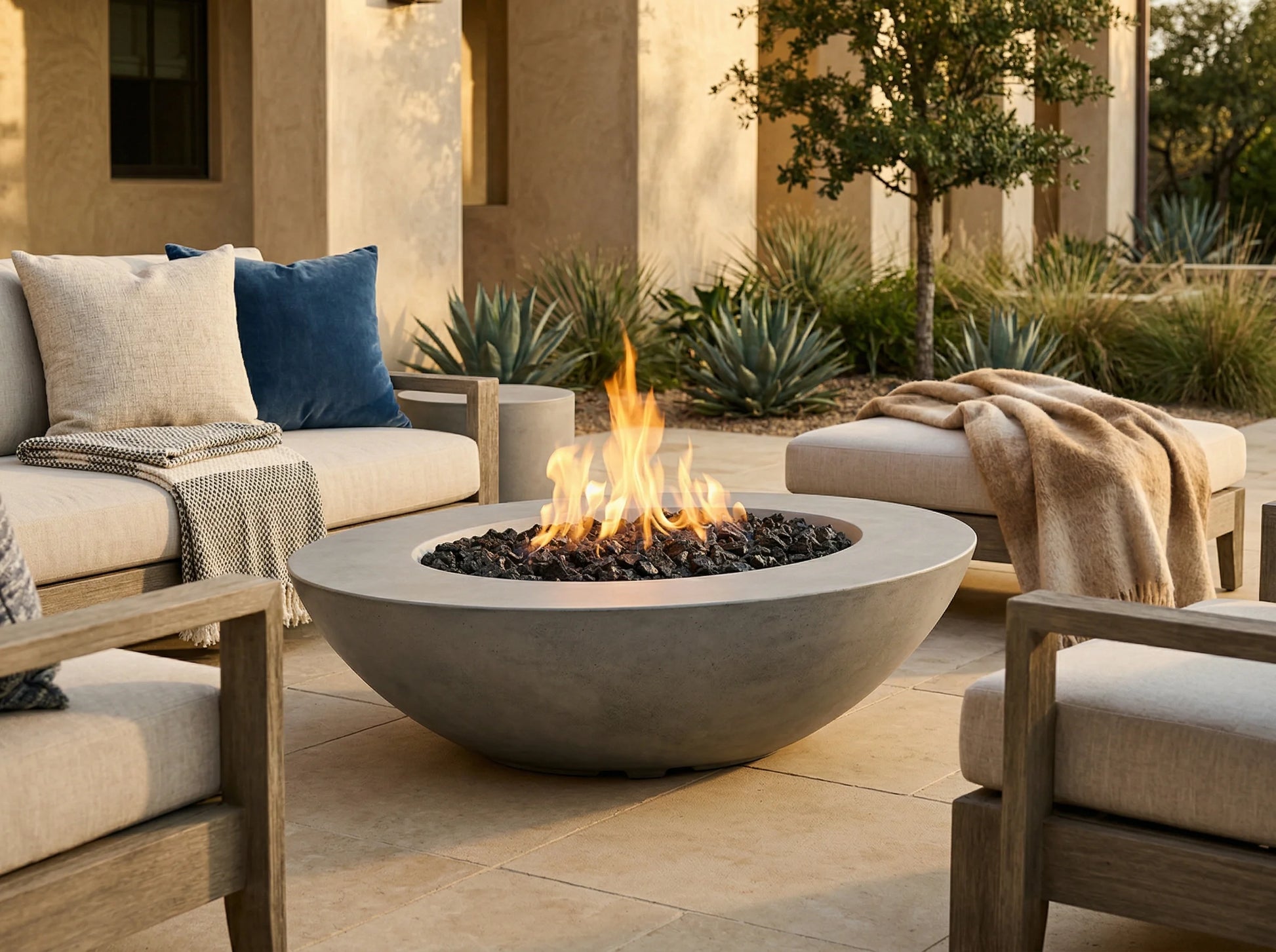 Prism Hardscapes Ovale 60 Fire Bowl | Outdoor Heat Direct