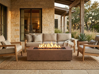 Prism Hardscapes Tavola 66 Slim Fire Table | Outdoor Heat Direct