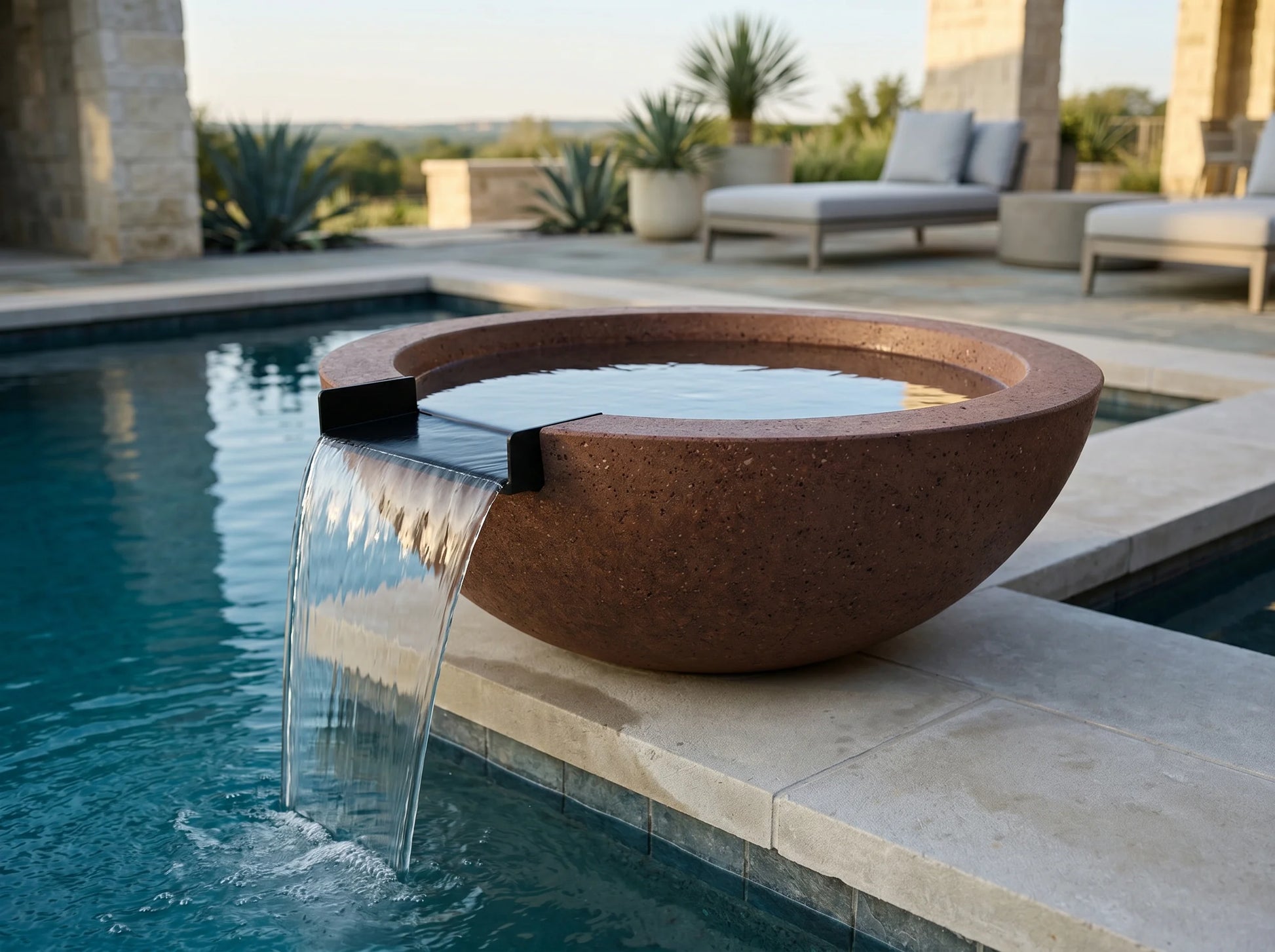 Prism Hardscapes Moderno 2 Water Bowl 29" | Outdoor Heat Direct