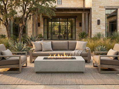 Prism Hardscapes Tavola 66 Slim Fire Table | Outdoor Heat Direct
