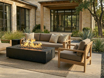 Prism Hardscapes Tavola 66 Slim Fire Table | Outdoor Heat Direct