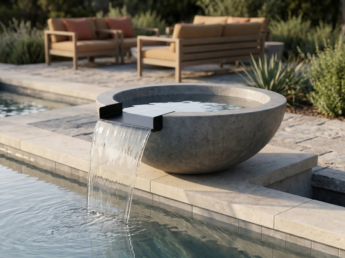 Prism Hardscapes Moderno 2 Water Bowl 29" | Outdoor Heat Direct