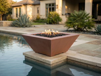Prism Hardscapes Lombard Pedestal 24" Fire Bowl | Outdoor Heat Direct