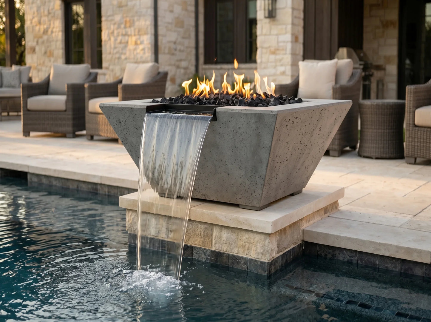 Prism Hardscapes Lombard Tall Fire Bowl 32" | Outdoor Heat Direct