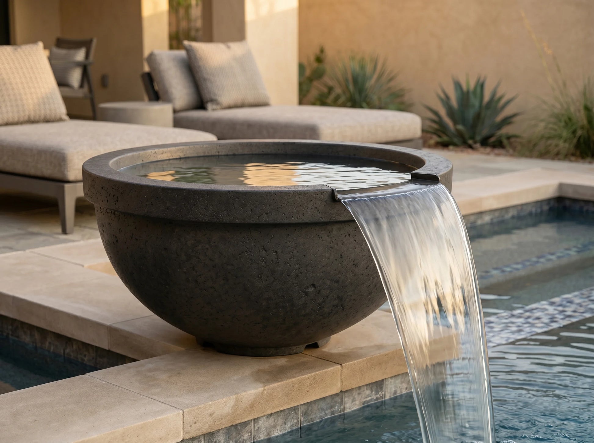 Prism Hardscapes Sorrento Water Bowl 33" | Outdoor Heat Direct