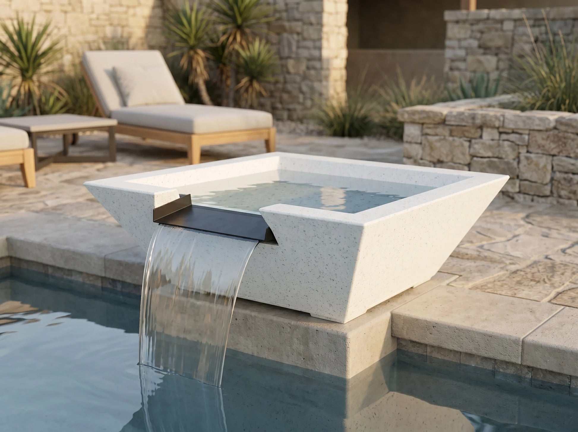Prism Hardscapes Lombard Pedestal 29" Water Bowl | Outdoor Heat Direct