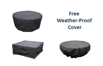 Prism Hardscapes Pietra Fire Bowl + Free Cover | Outdoor Heat Direct 