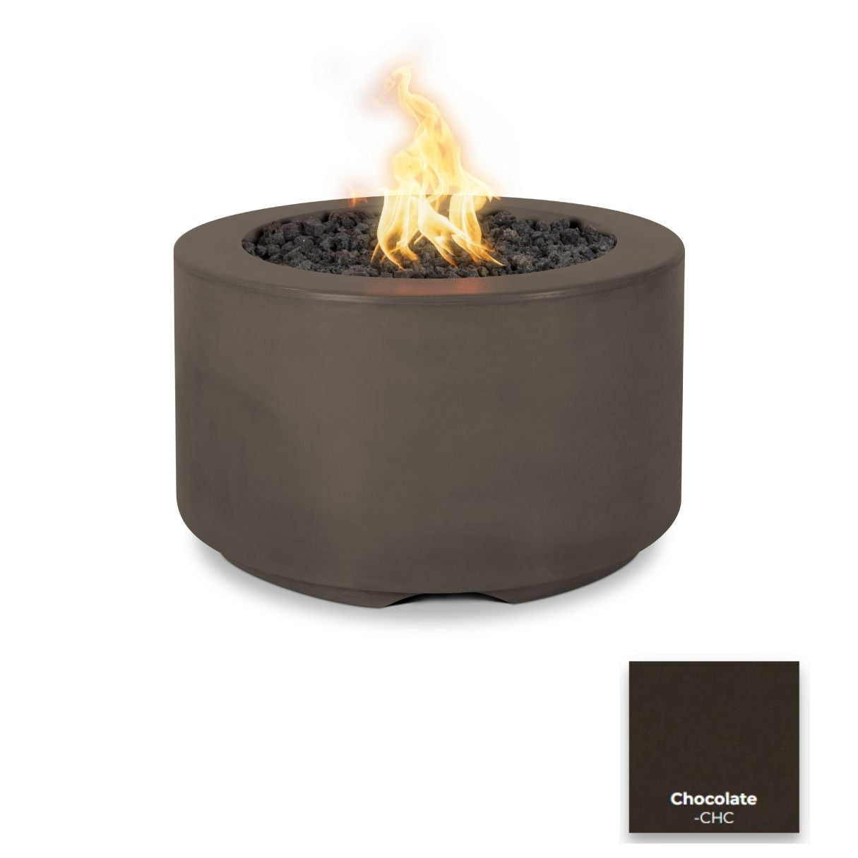 The Outdoor Plus 32" Florence Concrete Fire Pit + Free Cover