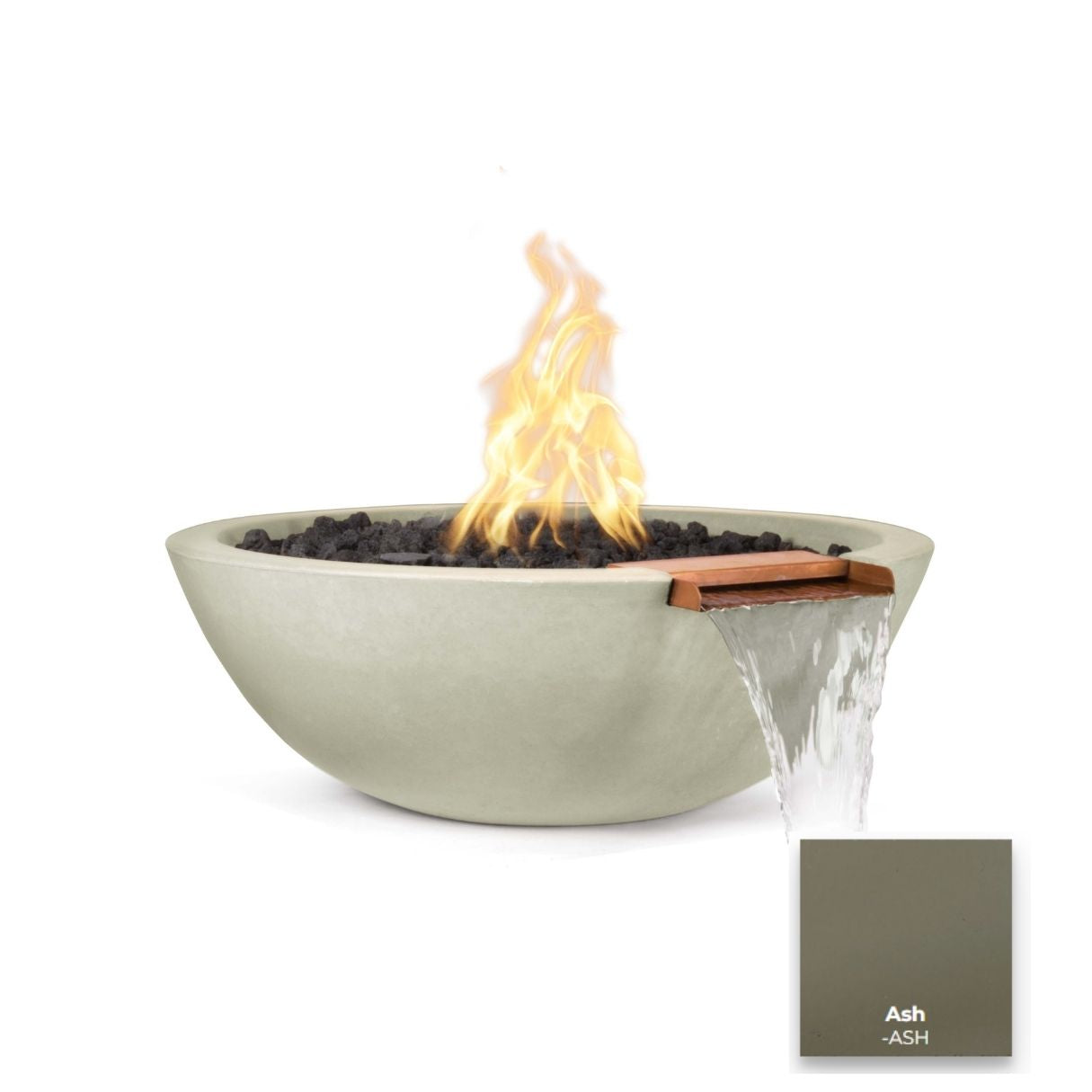 Sedona Concrete Fire & Water Bowl - Free Cover ✓ [The Outdoor Plus]