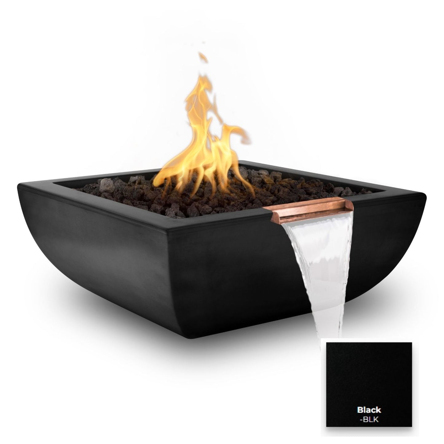 Avalon Concrete Fire & Water Bowl - Free Cover ✓ [The Outdoor Plus]