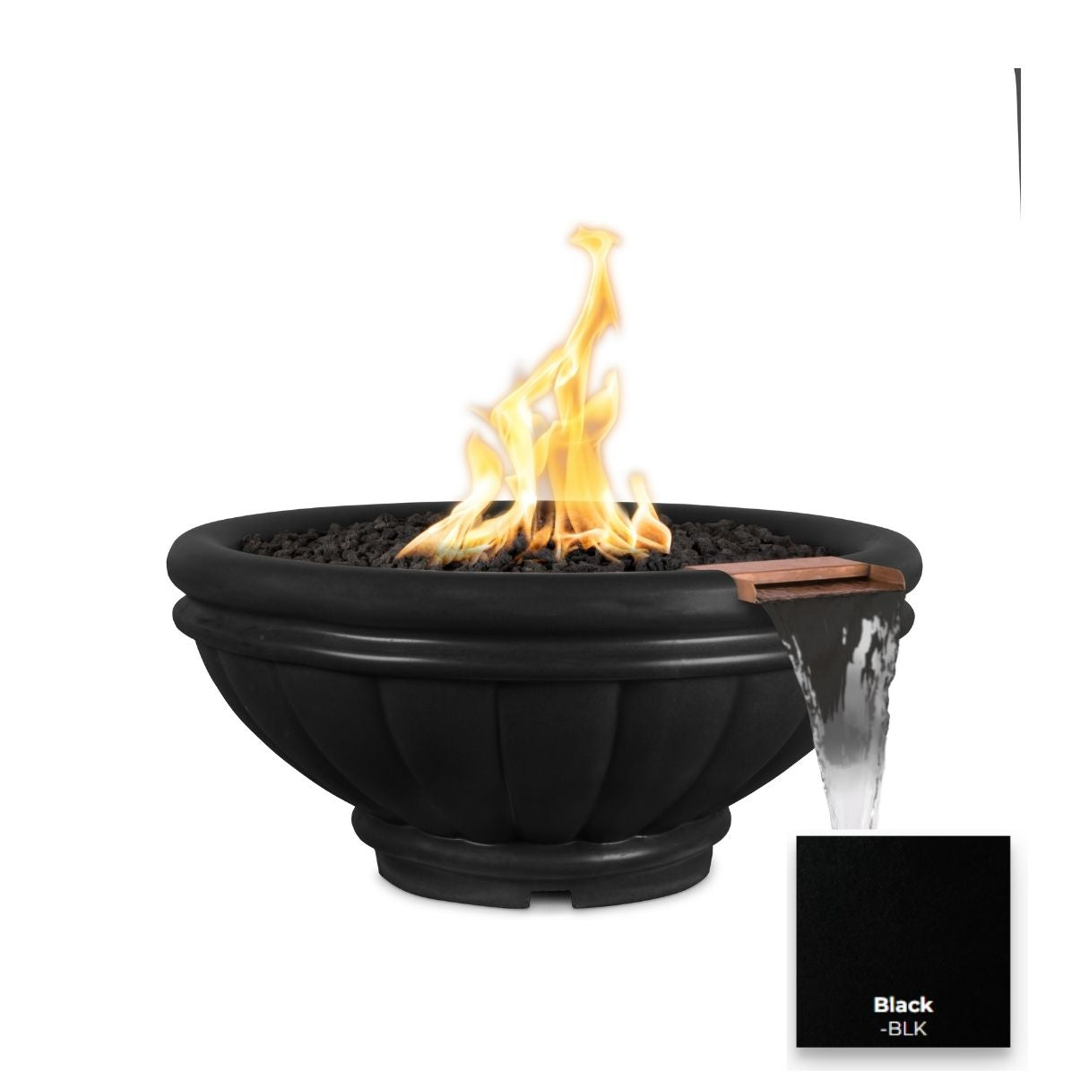 Roma Concrete Fire & Water Bowl - Free Cover ✓ [The Outdoor Plus]