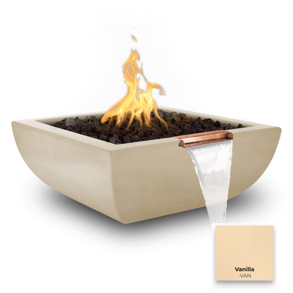 Avalon Concrete Fire & Water Bowl - Free Cover ✓ [The Outdoor Plus] | Outdoor Heat Direct