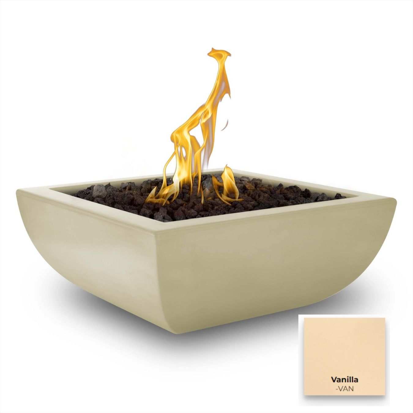 Avalon Concrete Fire Bowl - Free Cover ✓ [The Outdoor Plus] | Outdoor Heat Direct