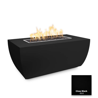 The Outdoor Plus Avalon Linear Metal Fire Pit - 24" Tall + Free Cover | Outdoor Heat Direct