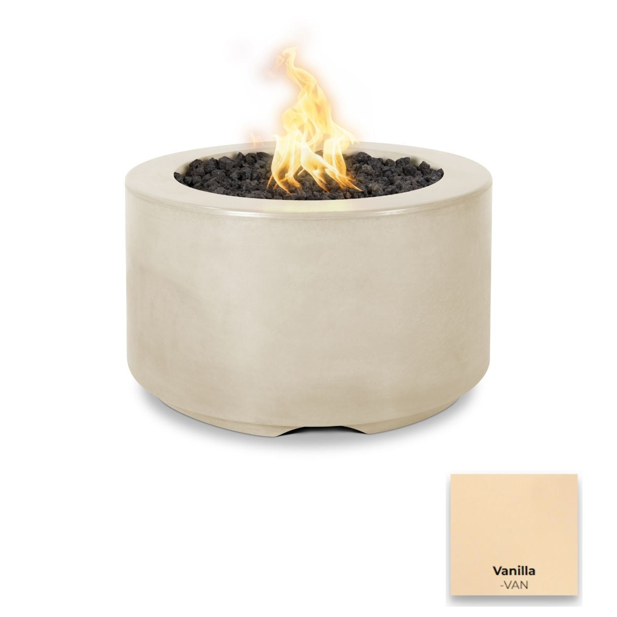 The Outdoor Plus 32" Florence Concrete Fire Pit + Free Cover