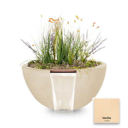 The Outdoor Plus Luna Concrete Planter & Water Bowl