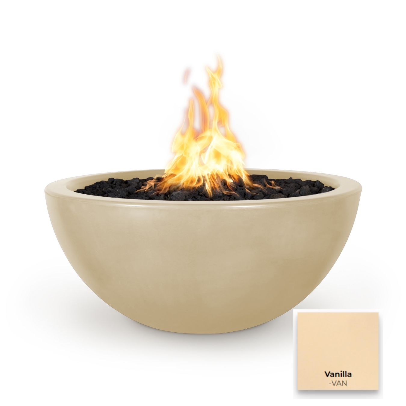 Luna Concrete Fire Pit - Free Cover ✓ [The Outdoor Plus]