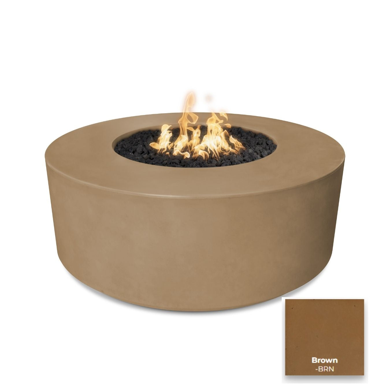 Florence Concrete Fire Pit 54" - Free Cover ✓ [The Outdoor Plus]